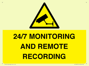 24/7 MONITORING AND REMOTE RECORDING
